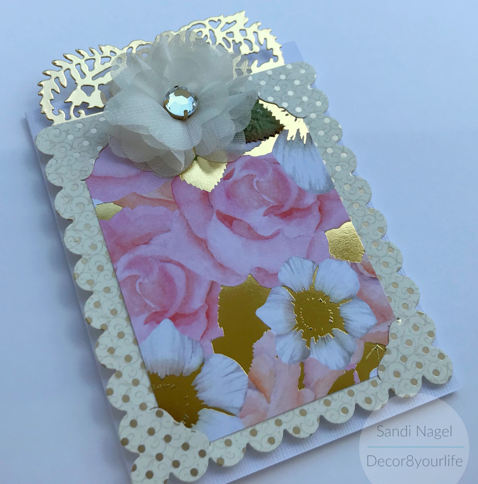 Card With Frame Photo Frame Card Idea | Die Cut Machine | Spellbinders Projects