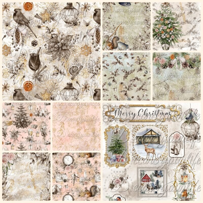 Introducing A Shabby Beautiful Christmas Paper Collection