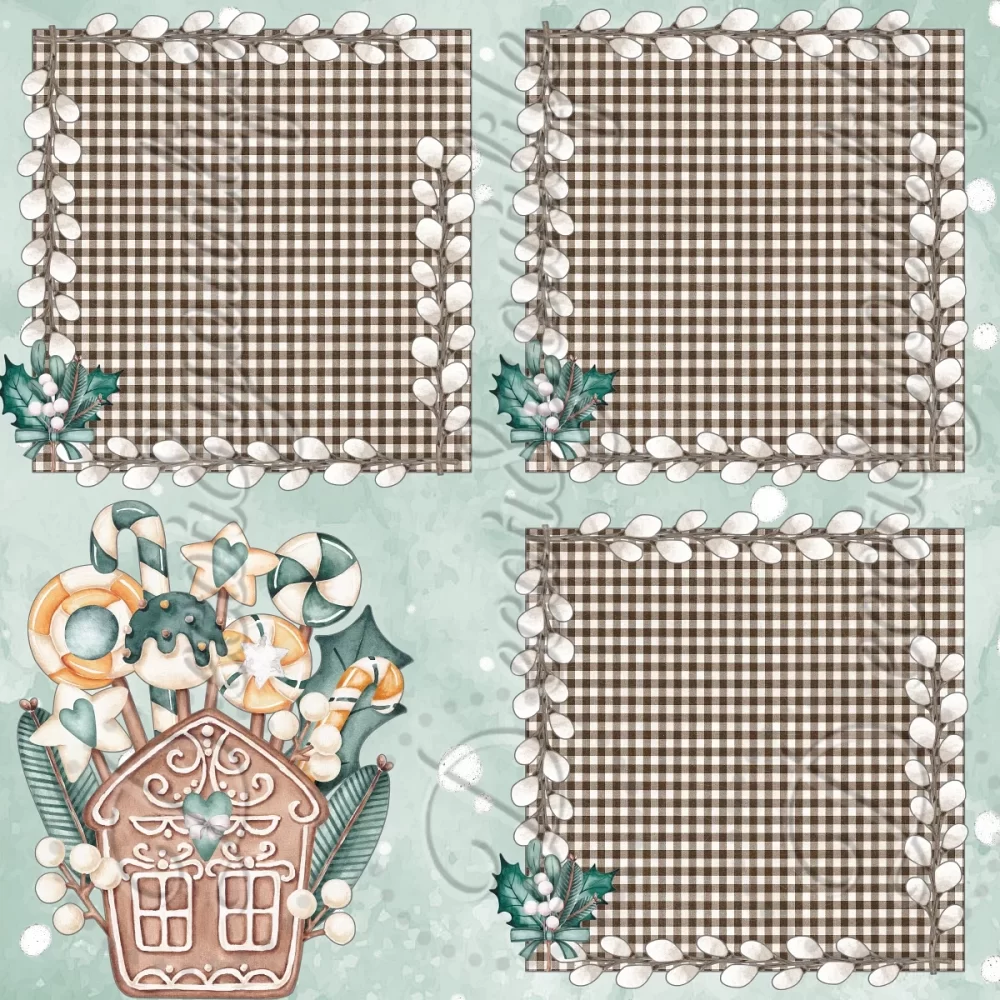 CUTE SCRAPBOOK PAPER - A COUNTRY CHRISTMAS