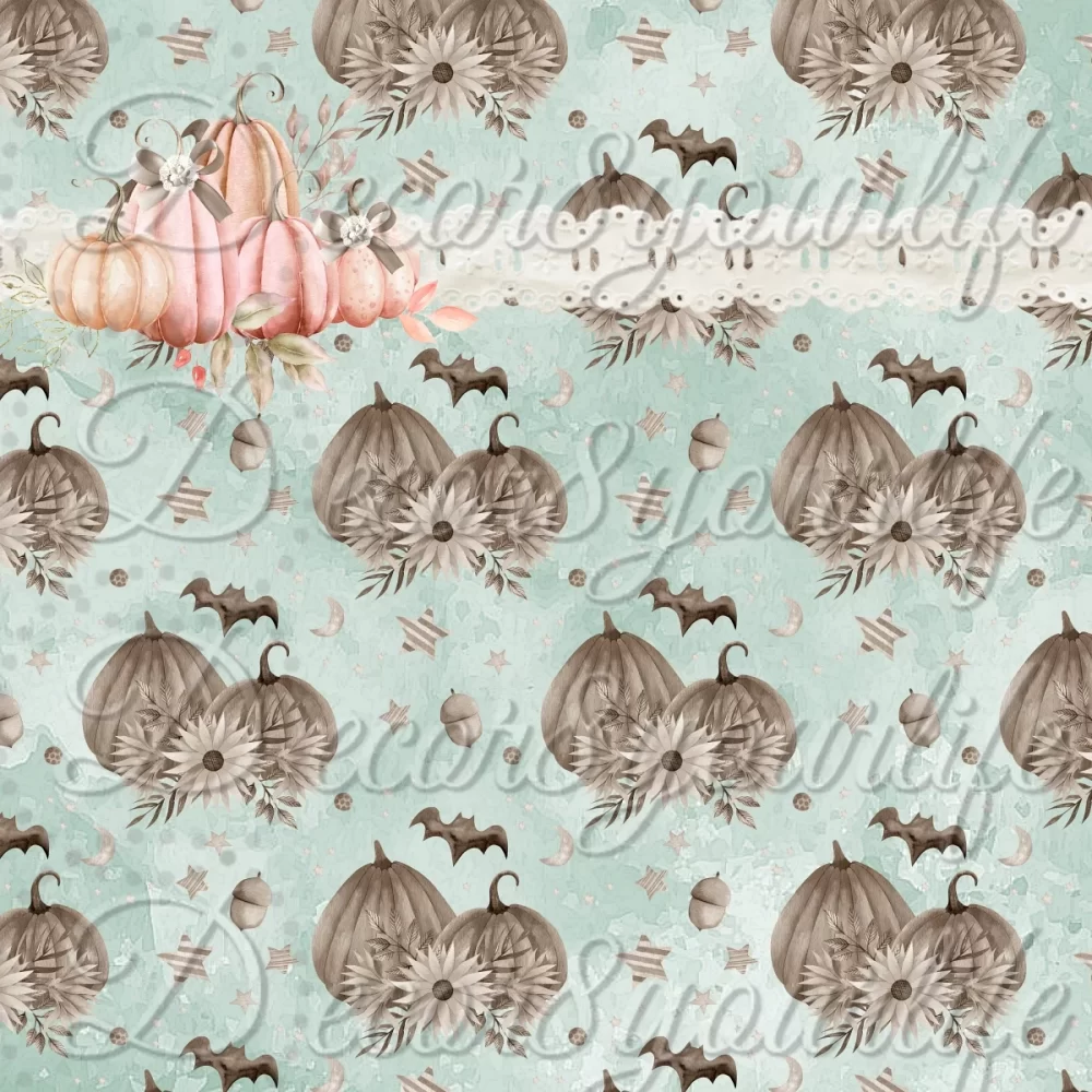PASTELLOWEEN SCRAPBOOK PAPER PACK COLLECTION