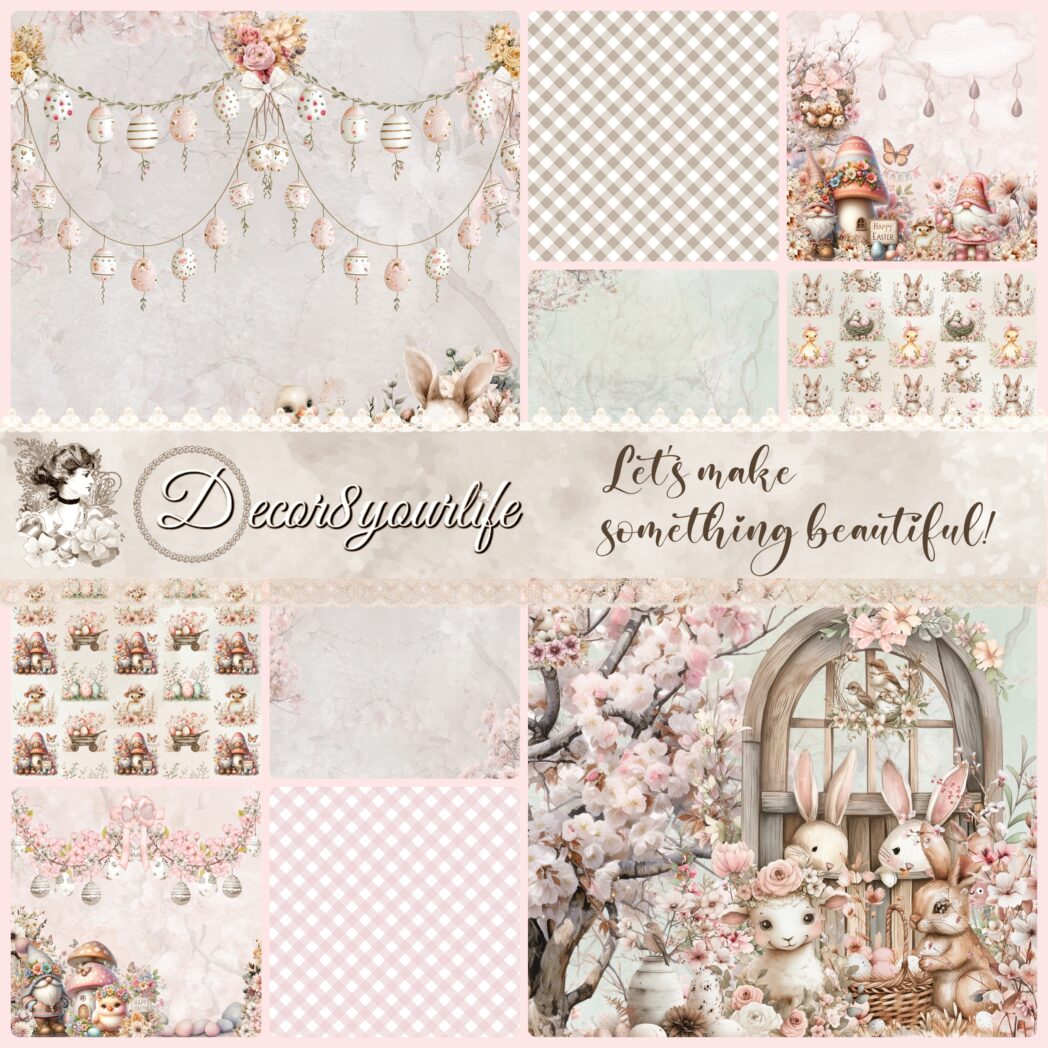 cute,easter,paper,cardstock,gnomes,scrapbook,supplies,crafts,hobby lobby,amazon crafts,ebay,scrapbook.com,aliexpress,temu,scrapbooking,cardmaking,craft supplies,Blush,an easter scrapbook paper colection,by decor8yourlife